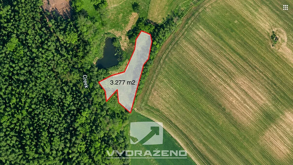 Prodej pole 3277 m²